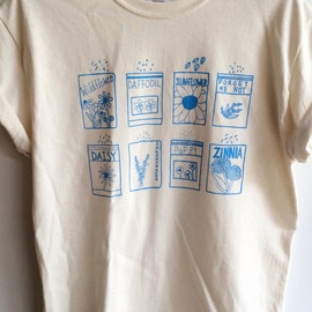 Garden Shirt, Graphic Tee, Flower Shirt,